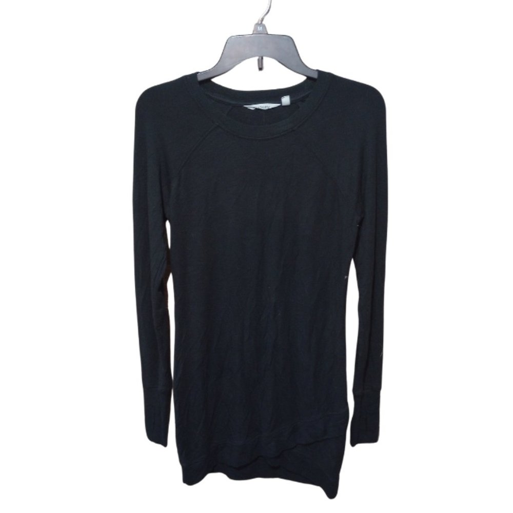 Athleta Womans Casual Sweater Dress Black Long Sleeve Size XXS